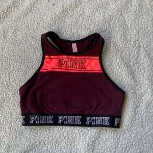 PINK Sports Bra Maroon Size Medium
